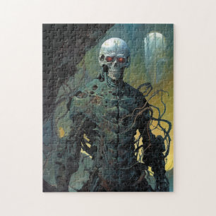 Cyborg Skeleton Futuristic Science Fiction Jigsaw Puzzle