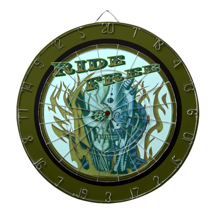 Cyborg Skull Dartboard