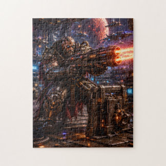 Cyborg Space Pirate — Heavy Gunner Jigsaw Puzzle