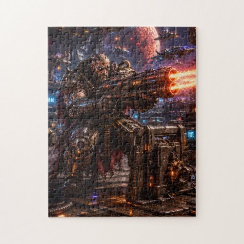 Cyborg Space Pirate — Heavy Gunner Jigsaw Puzzle
