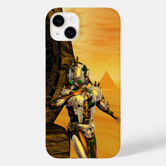 CYBORG TITAN,DESERT HYPERION Science Fiction Scifi Case-Mate iPhone Case (Back)