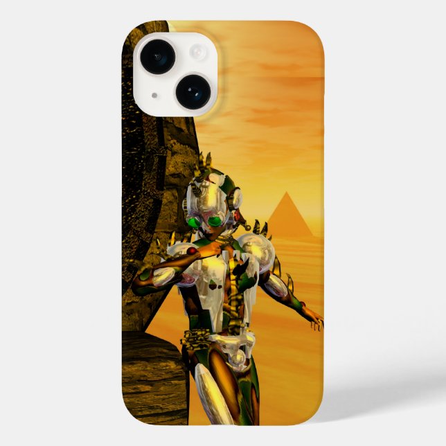 CYBORG TITAN,DESERT HYPERION Science Fiction Scifi Case-Mate iPhone Case (Back)