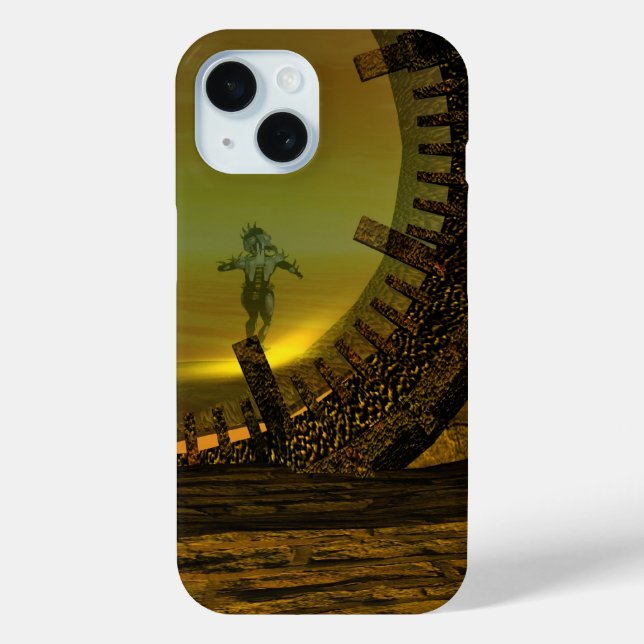 CYBORG TITAN,DESERT HYPERION Science Fiction Scifi Case-Mate iPhone Case (Back)