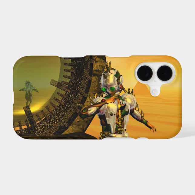 CYBORG TITAN,DESERT HYPERION Science Fiction Scifi Case-Mate iPhone Case (Back (Horizontal))