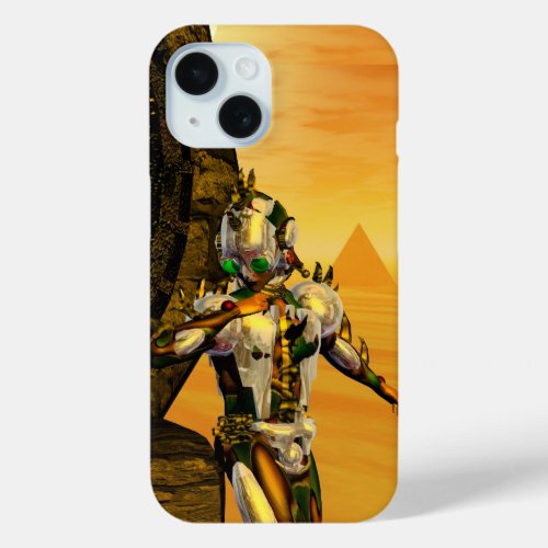 CYBORG TITANDESERT HYPERION Science Fiction Scifi iPhone 15 Case