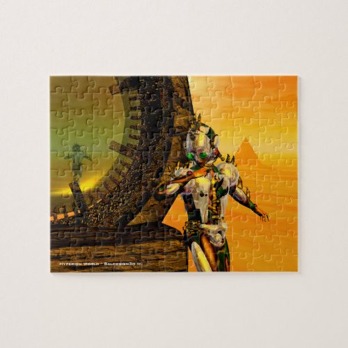 CYBORG TITANDESERT HYPERION Science Fiction Scifi Jigsaw Puzzle
