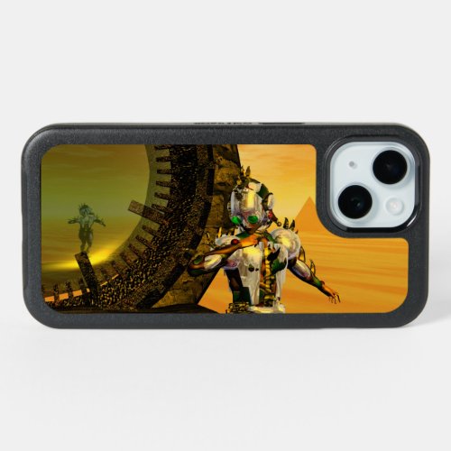 CYBORG TITANDESERT HYPERION Science Fiction Scifi iPhone 15 Case