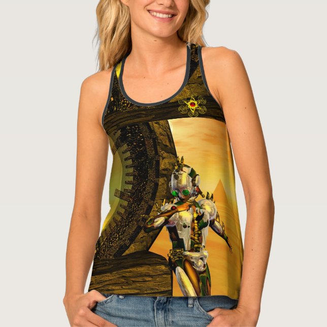 CYBORG TITAN,DESERT HYPERION Science Fiction Scifi Tank Top (Front)
