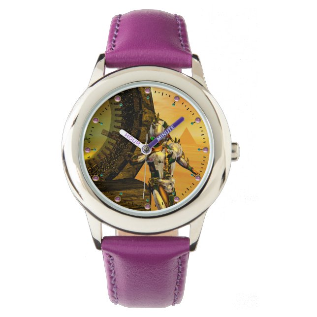CYBORG TITAN,DESERT HYPERION Science Fiction Scifi Watch (Front)