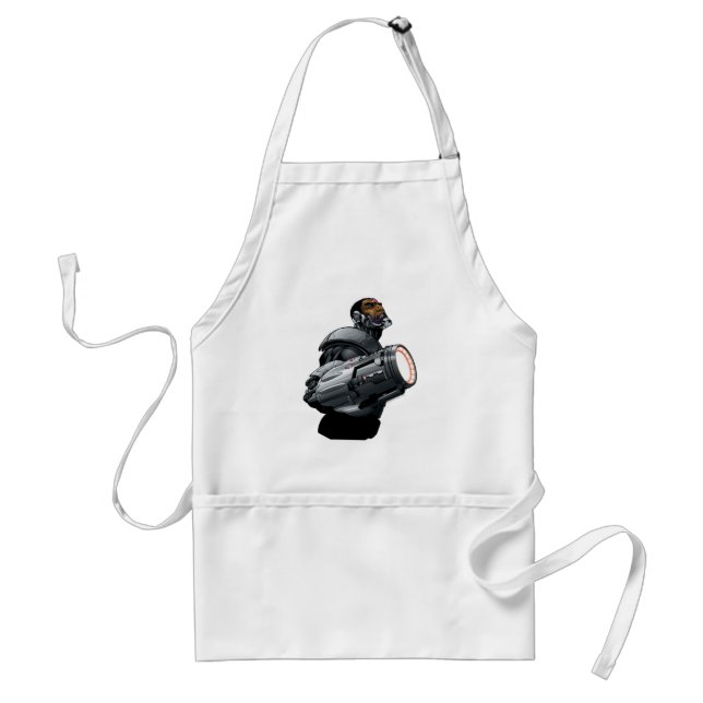Cyborg & Weapon Bust Adult Apron (Front)