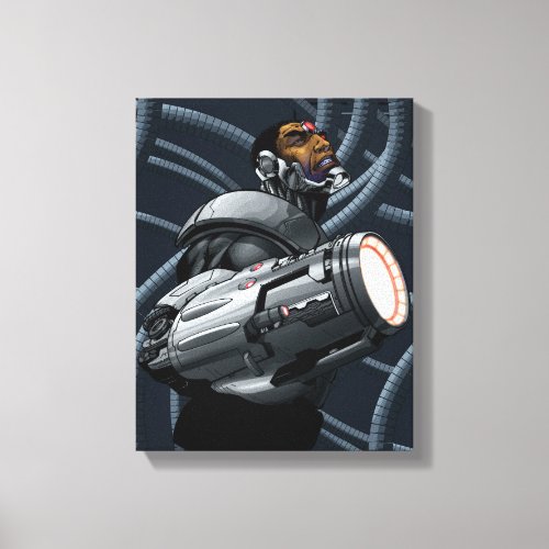 Cyborg  Weapon Bust Canvas Print