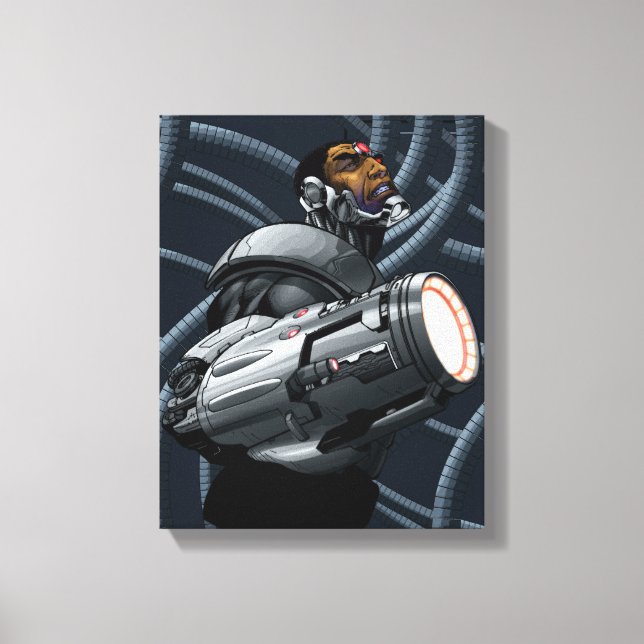 Cyborg & Weapon Bust Canvas Print (Front)