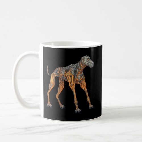 Cyborg Windhound Futuristic Canine Coffee Mug