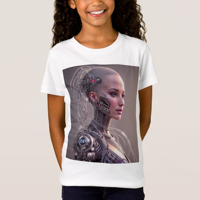 Cyborg with Many Circuits T-Shirt (Front)