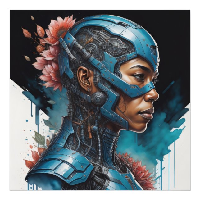 Cyborg women photo print (Front)
