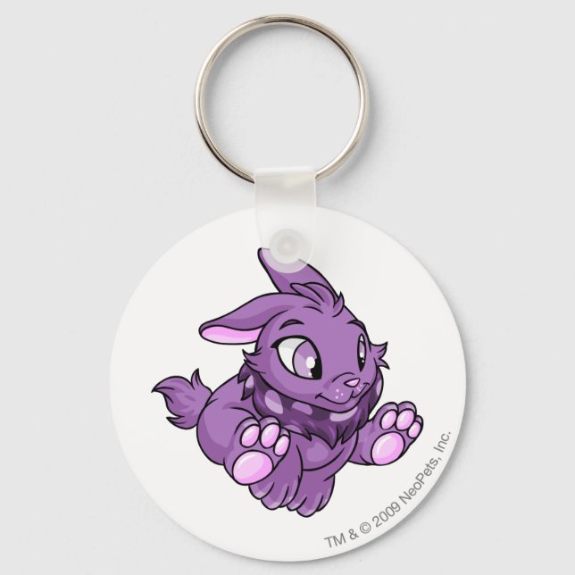 Cybunny Purple Keychain (Front)
