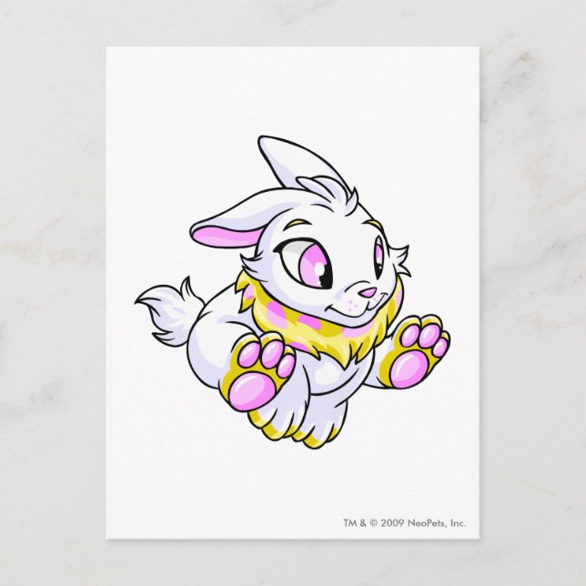 Cybunny Yellow Postcard (Front)