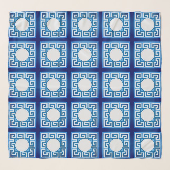 “Cycladic Breeze” Scarf (Front)