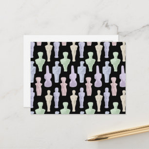 Cycladic Figurines Holiday Postcard