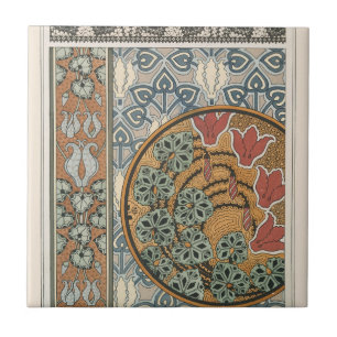 Cyclamen 3 by Maurice Pillard Verneuil Ceramic Tile