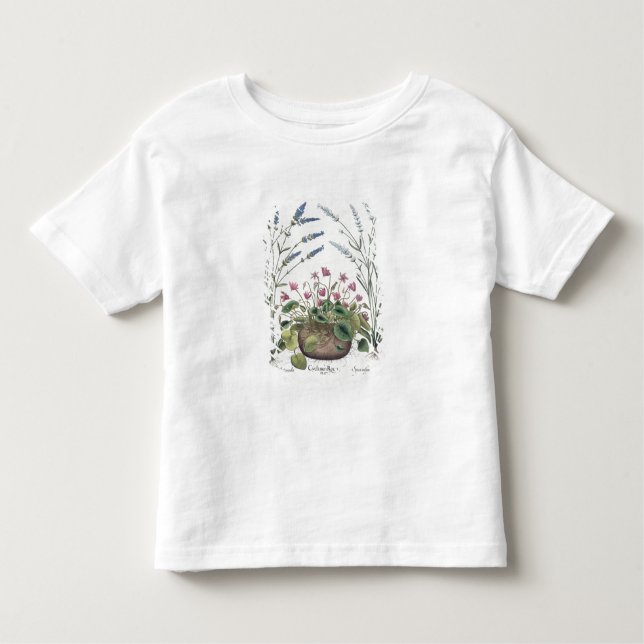 Cyclamen and Lavender: 1.Cyclamen Romanum; 2.Spica Toddler T-shirt (Front)
