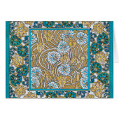 cyclamen blue art nouveau flower botanical (Front Horizontal)