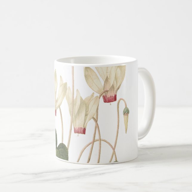cyclamen(Cyclamen sp.) by Redouté Coffee Mug (Front Right)