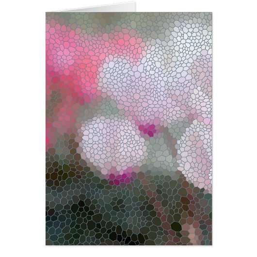 Cyclamen Flowers Mosaic Cards (Front)