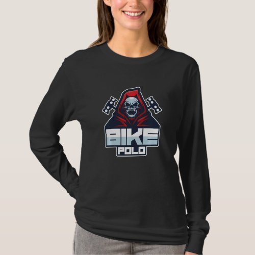 Cycle Bike Polo Rider Skeleton Skull Cycling Sport