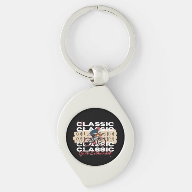 Cycle enthusiast keychain (Front)