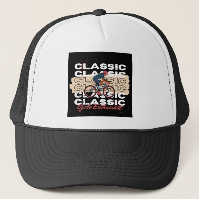Cycle enthusiast trucker hat (Front)