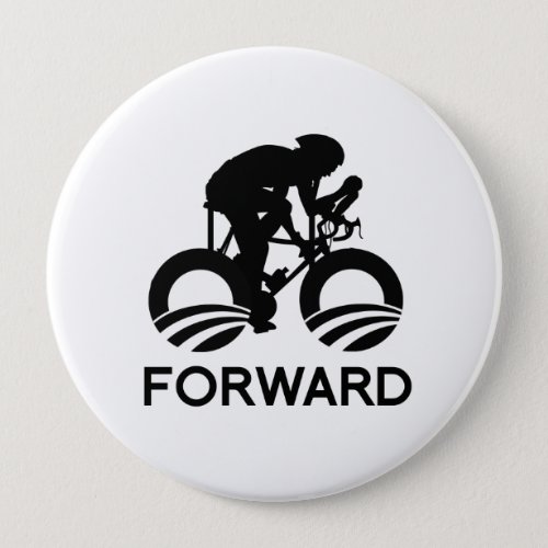 CYCLE FORWARD WITH OBAMA _ _png Pinback Button