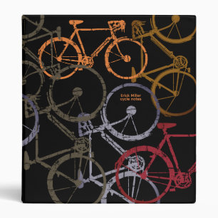 Cycle Notes Cool Bicycles 3 Ring Binder