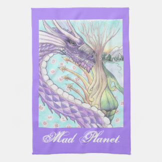 Cycle of Life Dragon Drawing Kitchen Towel