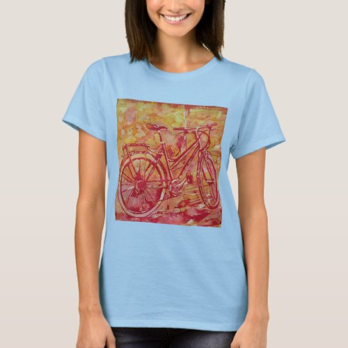Cycle of Red Yellow  Tyedyed T_Shirt