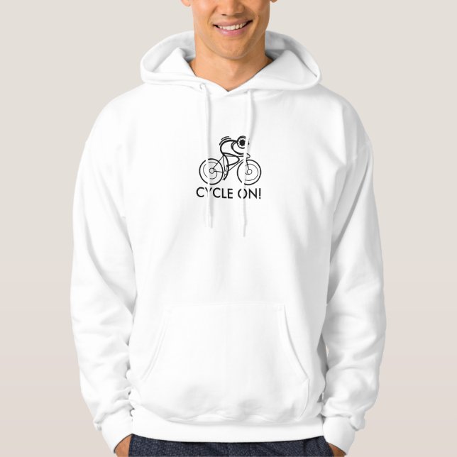 CYCLE ON! Racer Hoodie (Front)