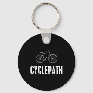 Cycle-path Funny Cycling Mountain Biking Cyclists Keychain