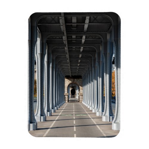 Cycle Path on the pont Bir_Hakeim _ Paris France Magnet