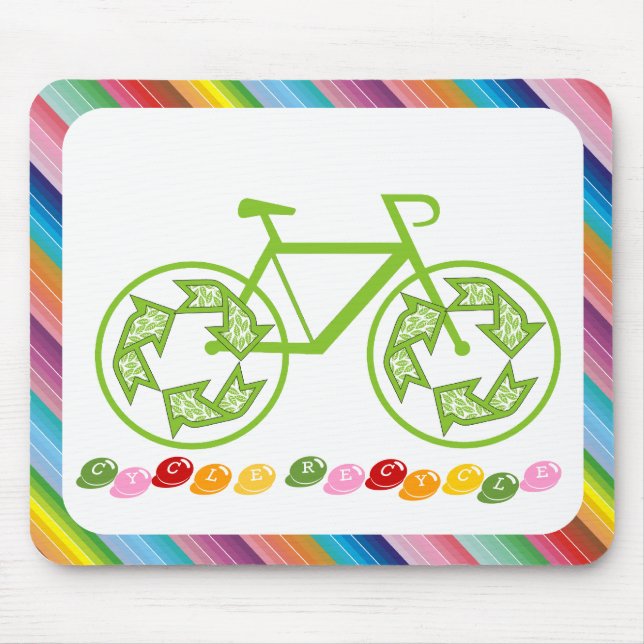 Cycle Recycle Mouse Pad (Front)