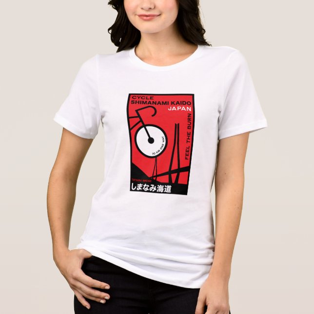 Cycle Shimanami Kaido Japan Tri-Blend Shirt (Front)