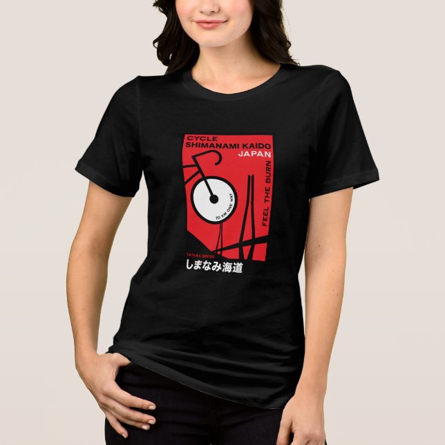 Cycle Shimanami Kaido Japan Tri-Blend Shirt (Front)
