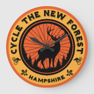 Cycle The New Forest Large Clock