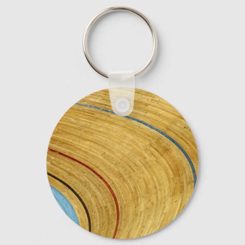 Cycle track abstract keychain