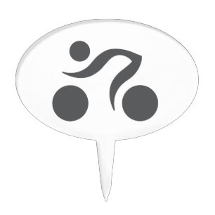 Cycler Freak Cake Topper