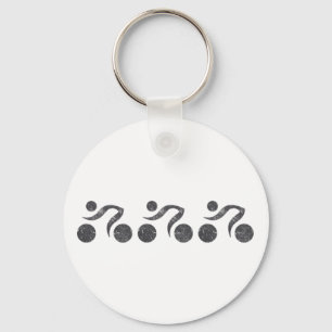 Cyclers in Grey Keychain