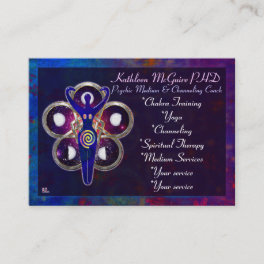 Cycles 3D Goddess Worship MEDIUM PSYCHIC LIGHTWORK Business Card