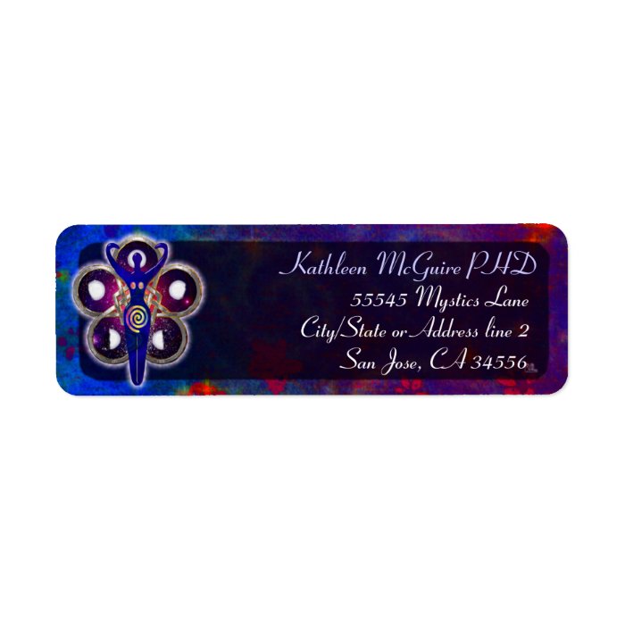 Cycles 3D Goddess Worship Return Address Label