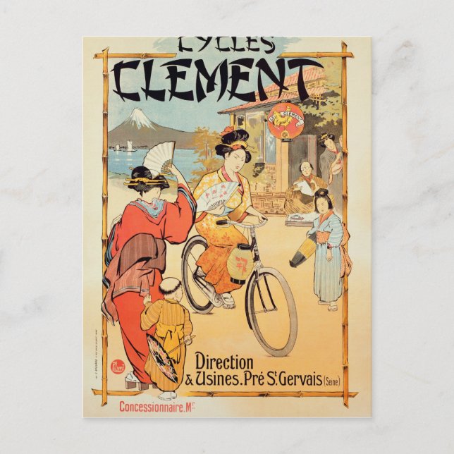 Cycles Clement Pre Saint-Gervais Postcard (Front)