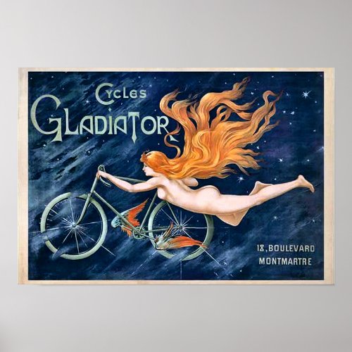 Cycles Gladiator by Georges Massias Bike Bicycle Poster