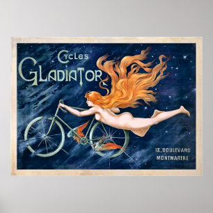 Cycles Gladiator by Georges Massias Vintage Poster